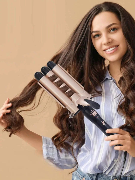 3-Barrel Instant Waver Curling Iron
