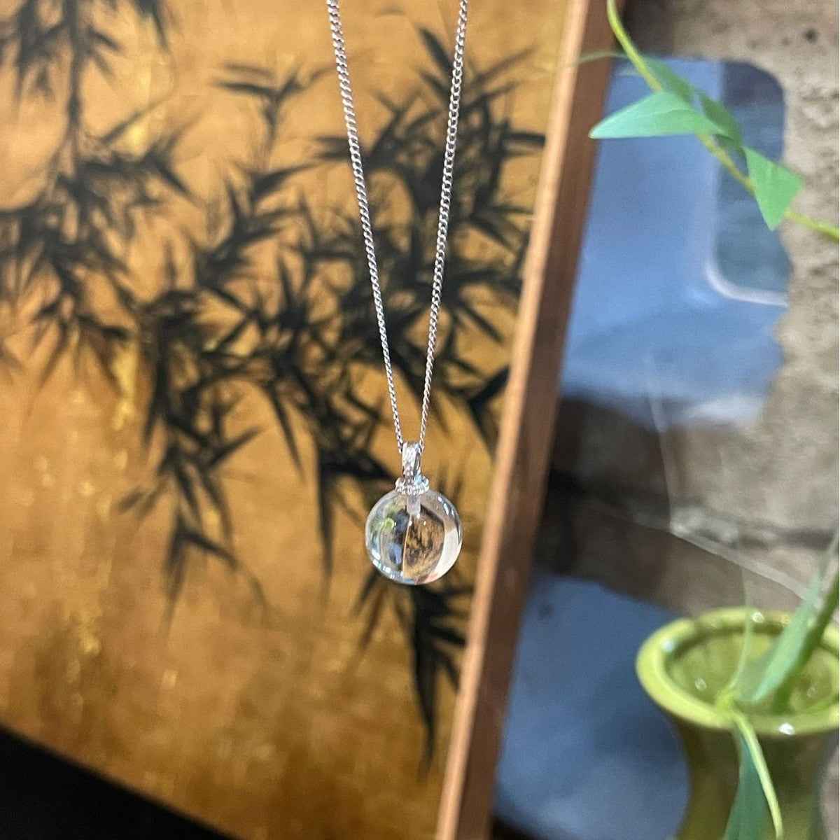 Crystal Ball Pendant Necklace