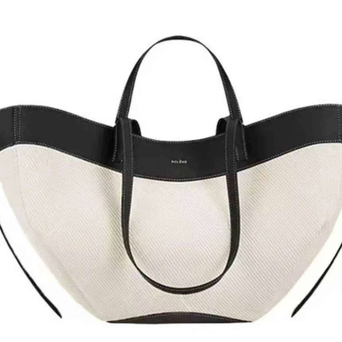 Two-Tone Leather Handbag
