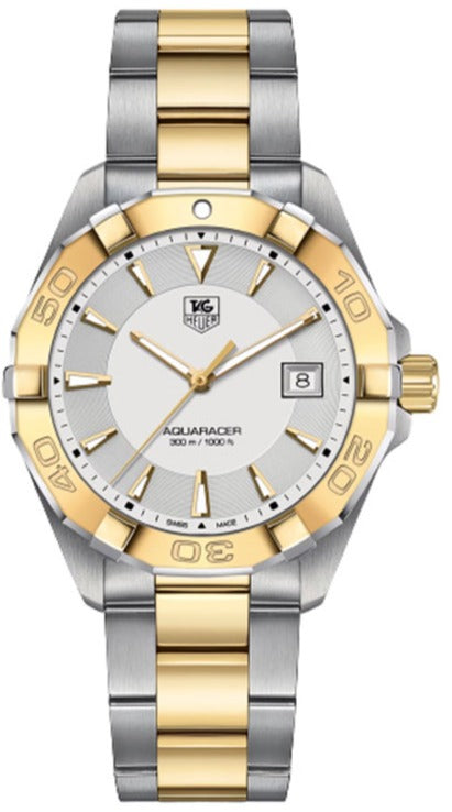 Tag Heuer Aquaracer White Dial Watch For Men Way1120 Bb0930 -korean beauty