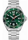 Tag Heuer Formula 1 Men S Quartz Swiss Made Silver Stainless Steel Green Dial 43mm Watch Waz1017 Ba0842 -korean beauty