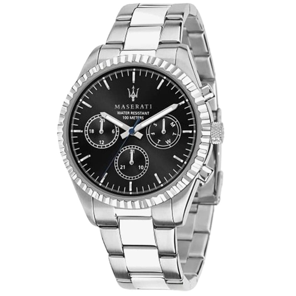 Maserati R8853100023 Competizione Chrono Mens Black Watch -korean beauty