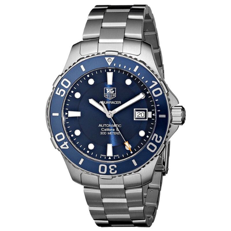 Tag Heuer Aquaracer Caliber 5 Automatic Blue Dial Silver Steel Strap Watch For Men Wan2111 Ba0822 -korean beauty