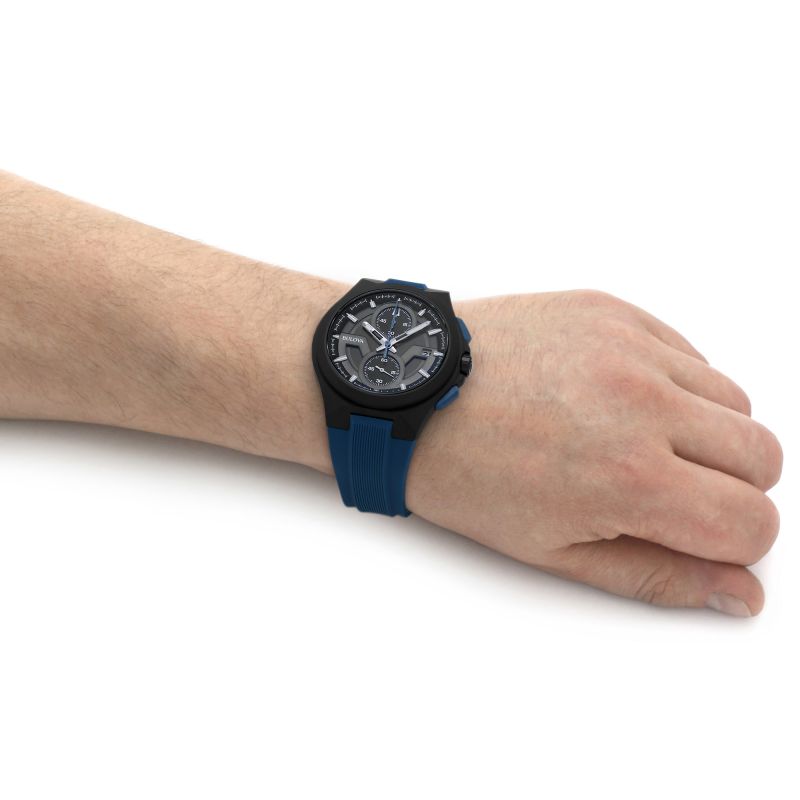 Gents Maquina Blue Strap Watch 98b380 -korean beauty