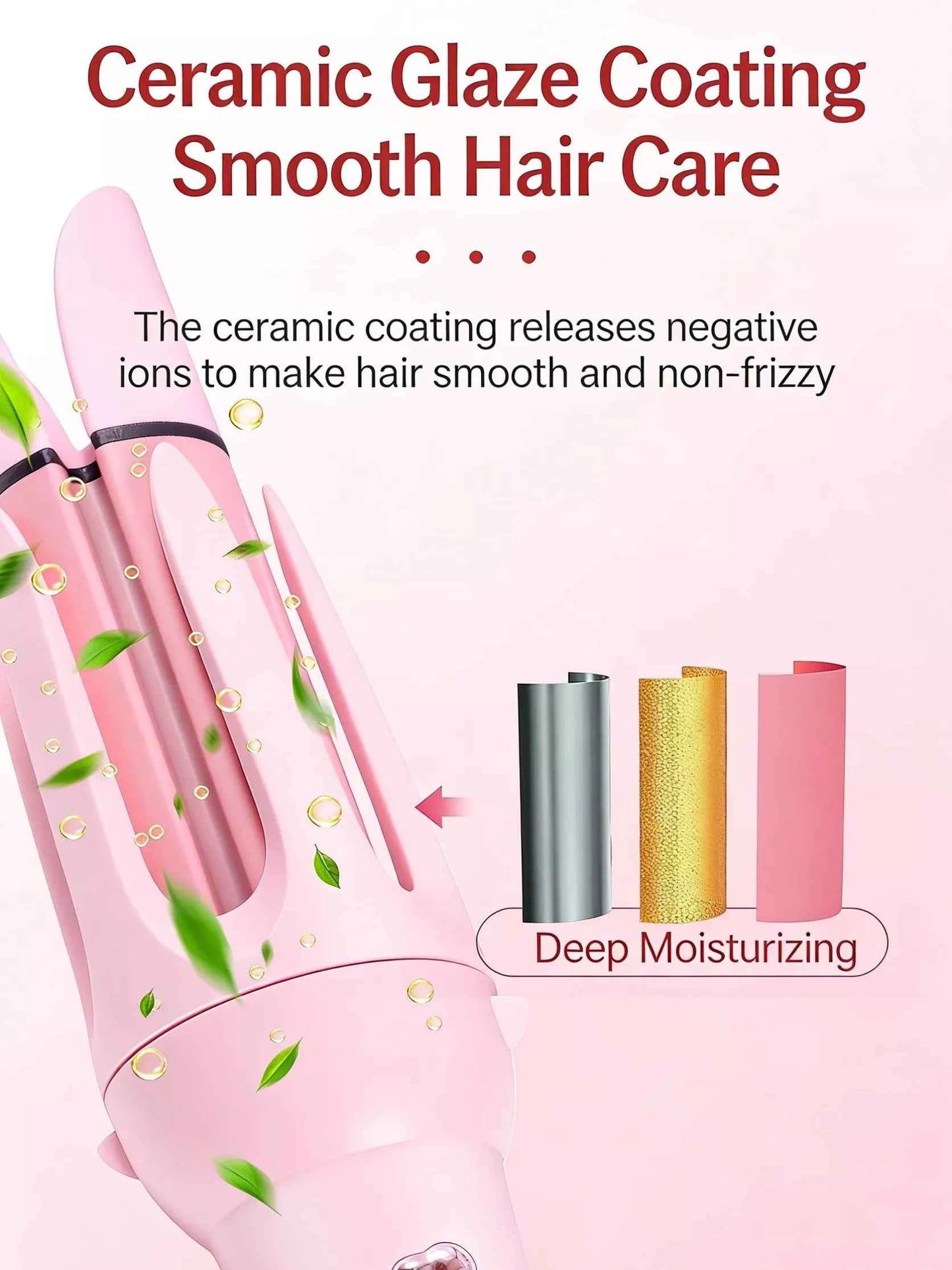 2-in-1 Automatic Rotating Ceramic Curling Iron