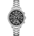 Hugo Boss Womens 1502593 Pandora Silver Tone Stainless Steel Watch With Black Dial -korean beauty