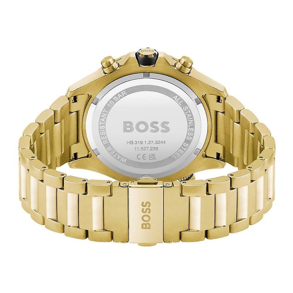 Hugo Boss Mens 1513932 Chronograph Gold Tone Stainless Steel Watch -korean beauty