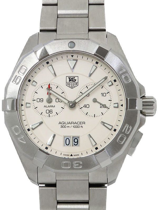 Tag Heuer Aquaracer White Dial Watch For Men Way111y Ba0928 -korean beauty