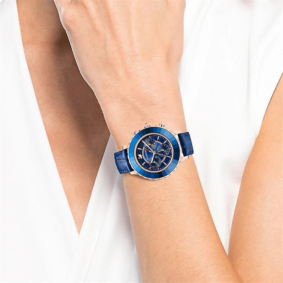 Swarovski Watch Octea Lux Chrono Blue 5563480 -korean beauty