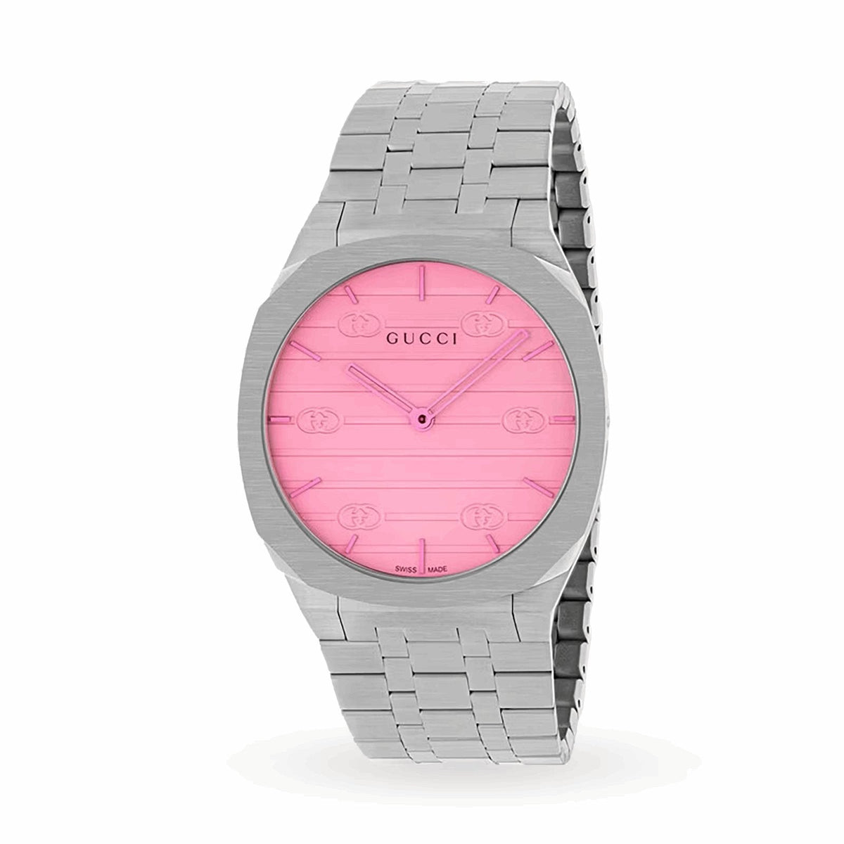 Gucci 25h Watch 38mm In Steel Ya163410 -korean beauty