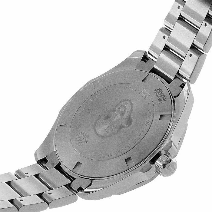 Tag Heuer Aquaracer Quartz Black Dial Stainless Steel Mens Watch Way101a Ba0746 -korean beauty