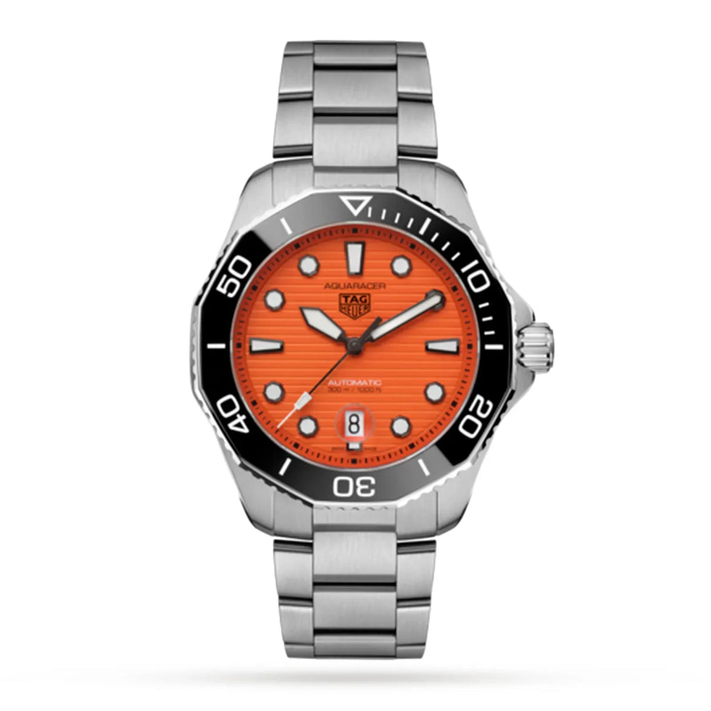 Tag Heuer Aquaracer Professional 300 43mm Orange Diver Mens Watch -korean beauty
