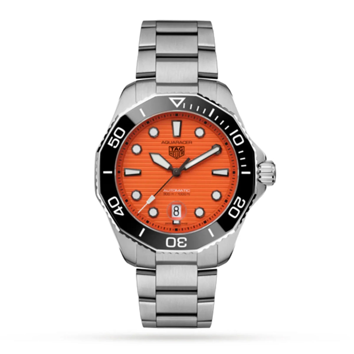 Tag Heuer Aquaracer Professional 300 43mm Orange Diver Mens Watch -korean beauty