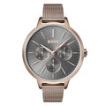 Hugo Boss Womens 1502424 Symphony Gold Tone Mesh Bracelet Watch -korean beauty