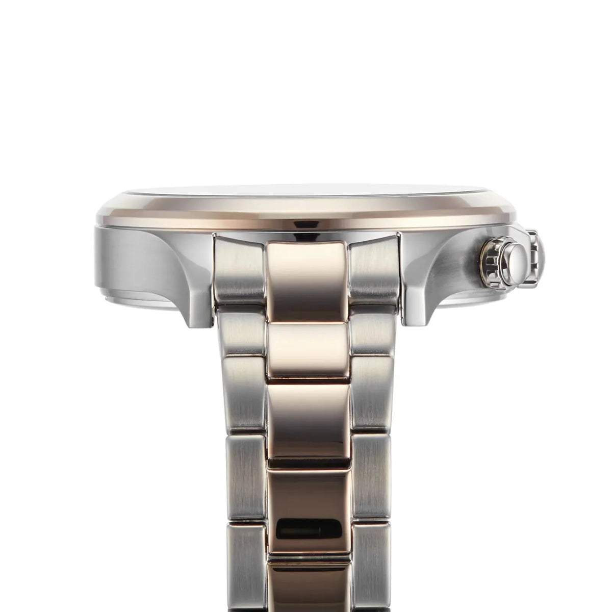 Hugo Boss Womens 1502564 Pandora Two Tone Stainless Steel Watch With Rose Gold Accents -korean beauty