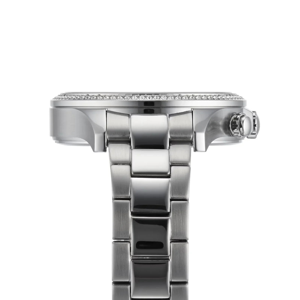 Hugo Boss Womens 1502565 Pandora Silver Tone Stainless Steel Watch With Rose Gold Dial -korean beauty