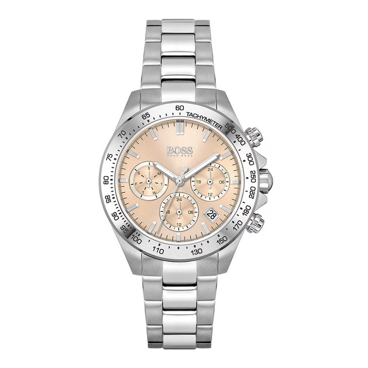 Hugo Boss Womens 1502615 Novia Stainless Steel Watch With Champagne Dial -korean beauty
