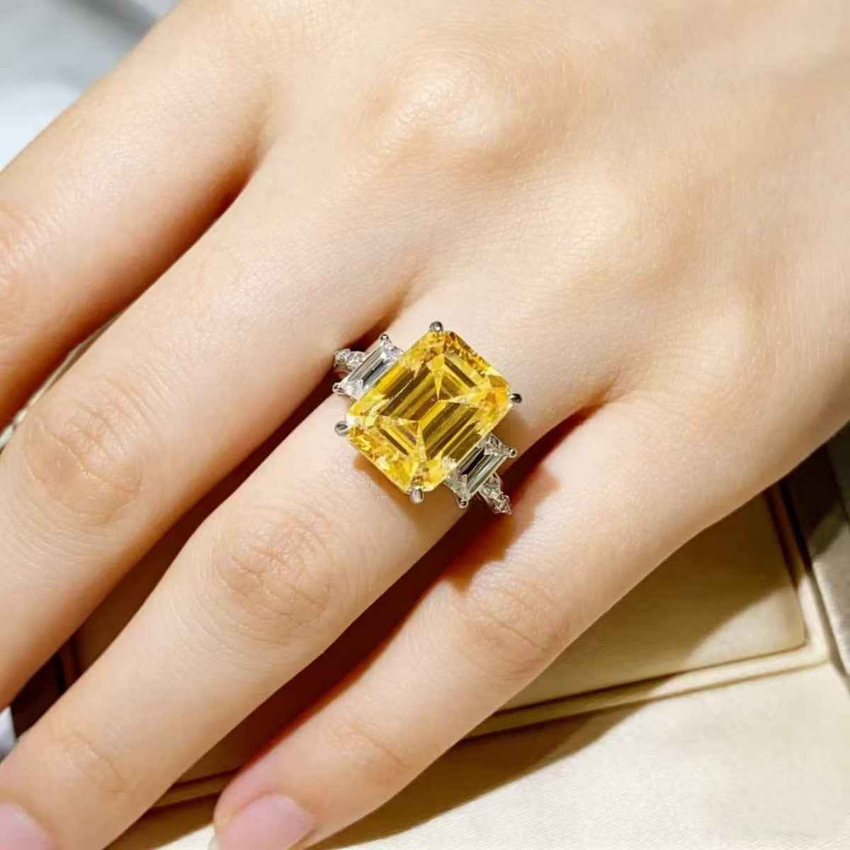 5 Carat Moissanite 925 Sterling Silver Ring