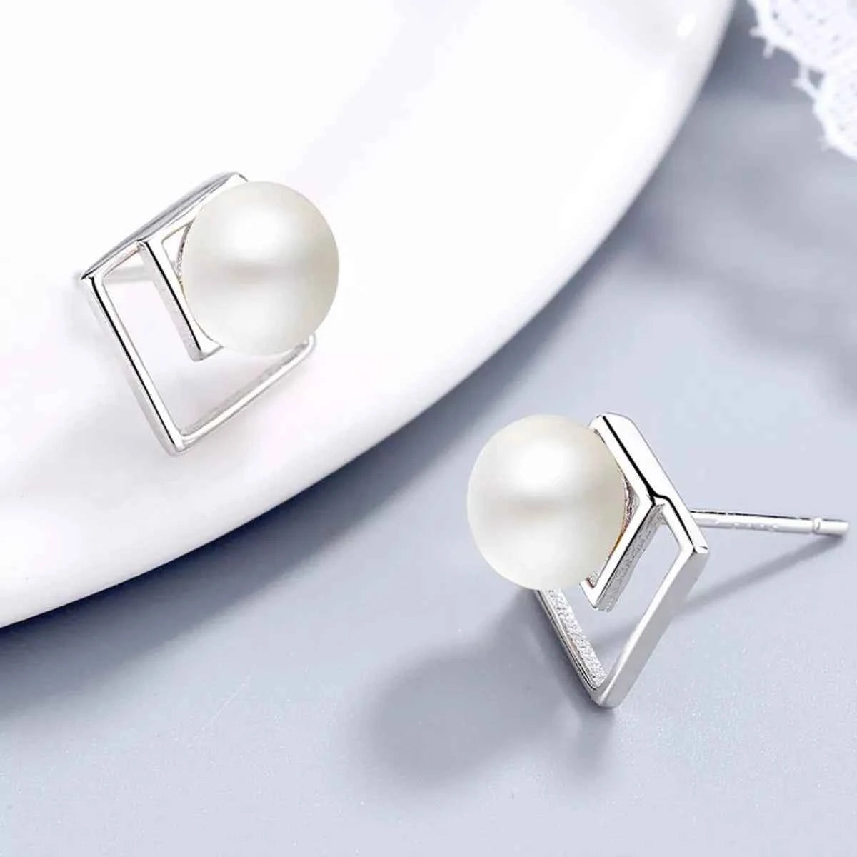 Pearl Stud Earrings