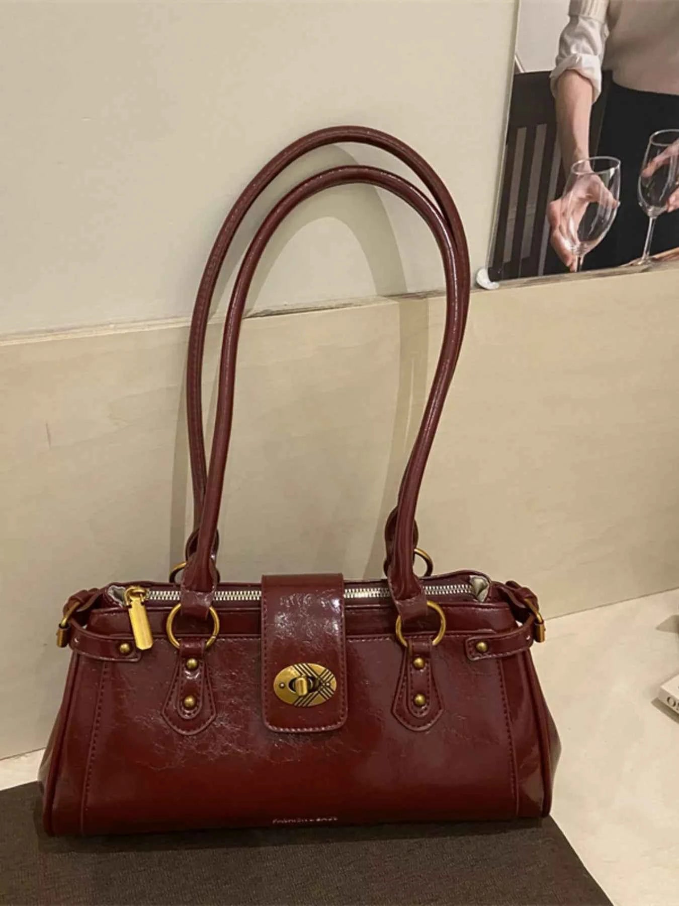 PU Leather Shoulder Bag