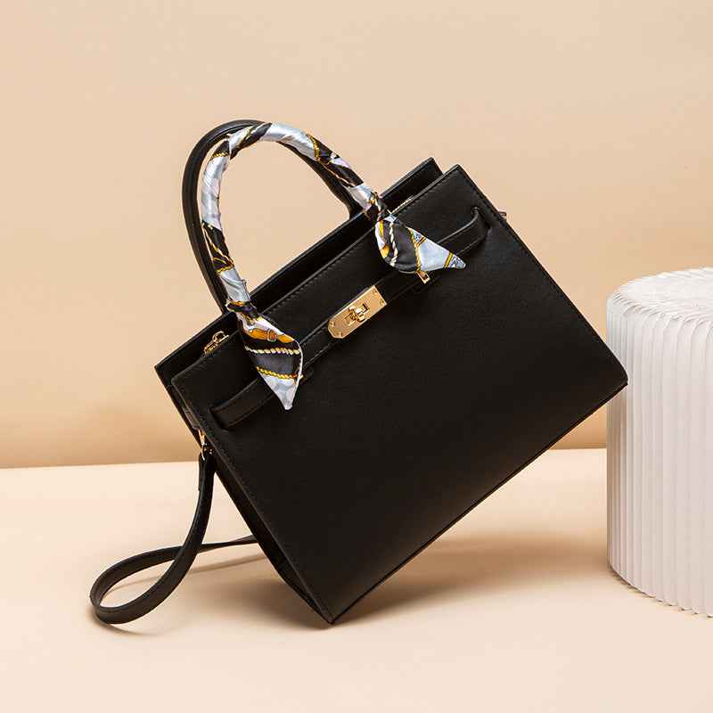 Top Handle Leather Handbag