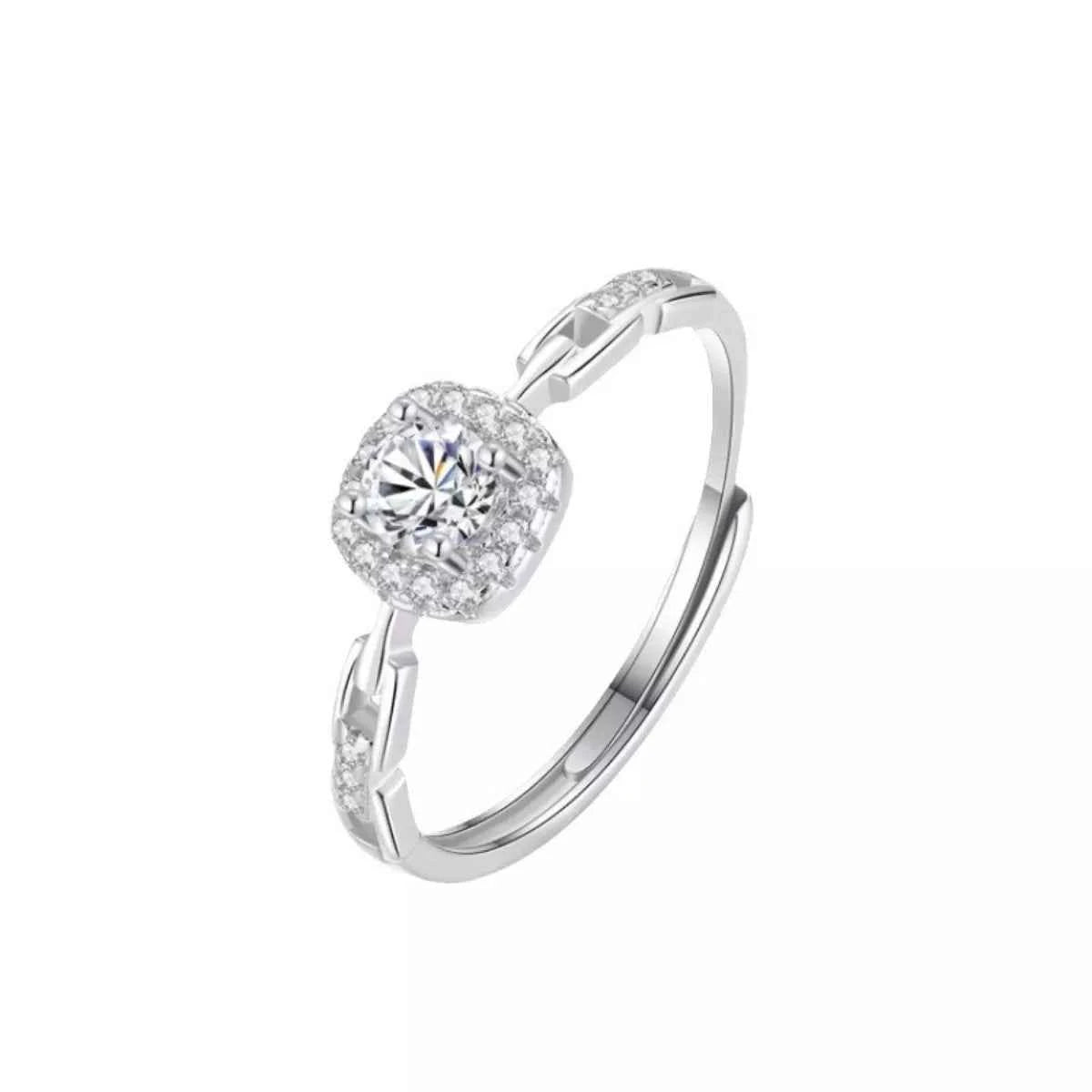 925 Sterling Silver Zircon Ring