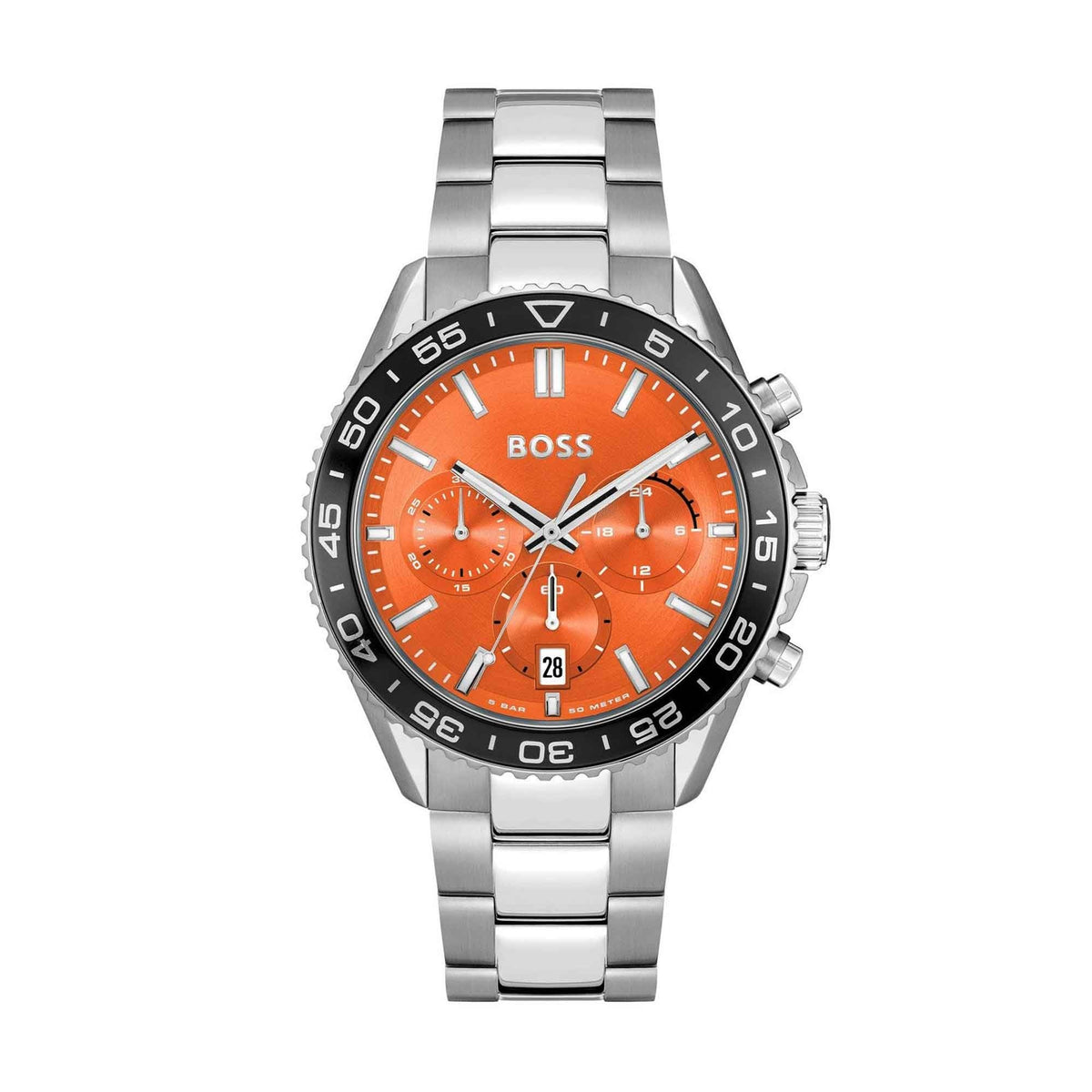 Gents Runner Orange Steel Watch 1514162 -korean beauty