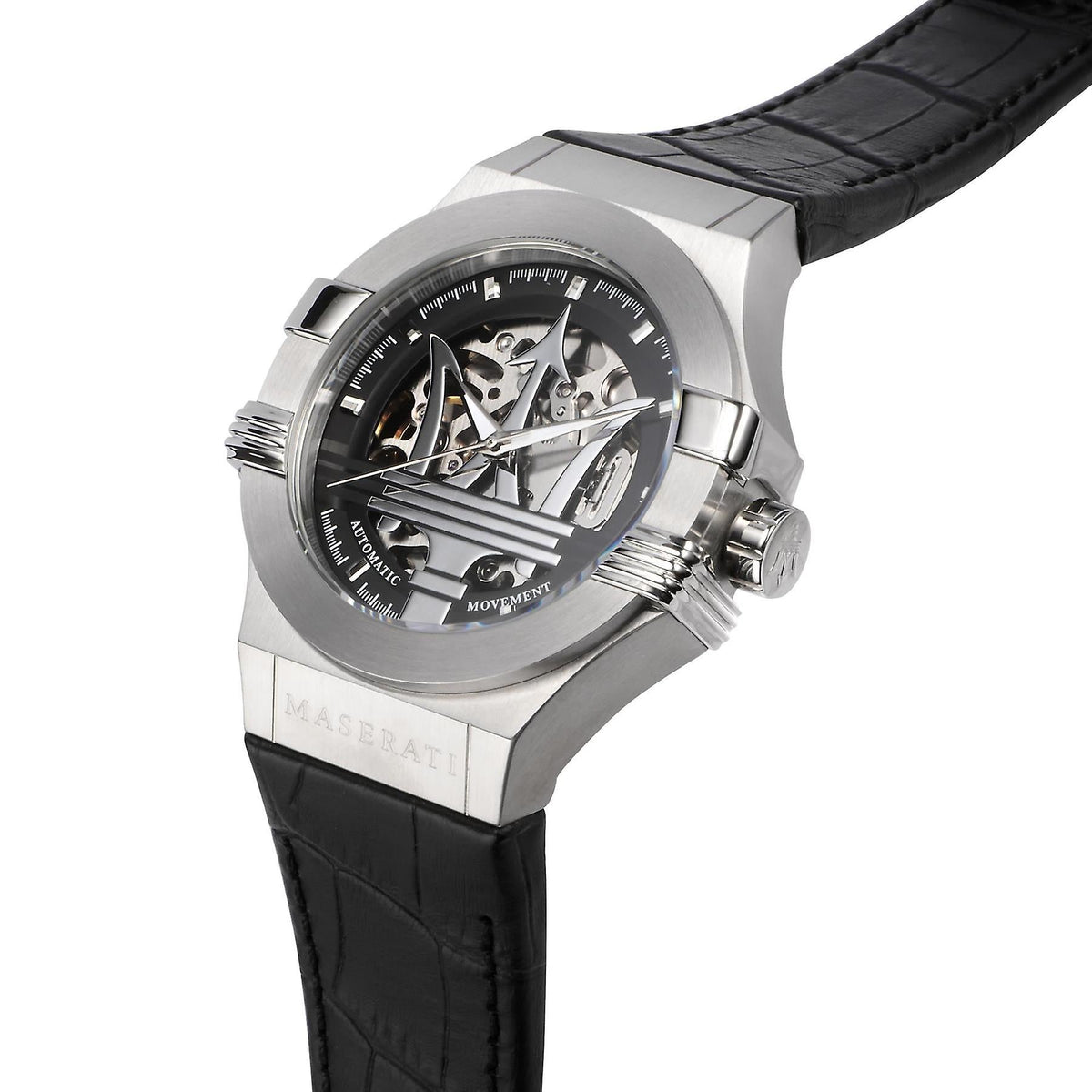 Maserati R8821108001 Potenza Automatic Mens Silver Watch -korean beauty