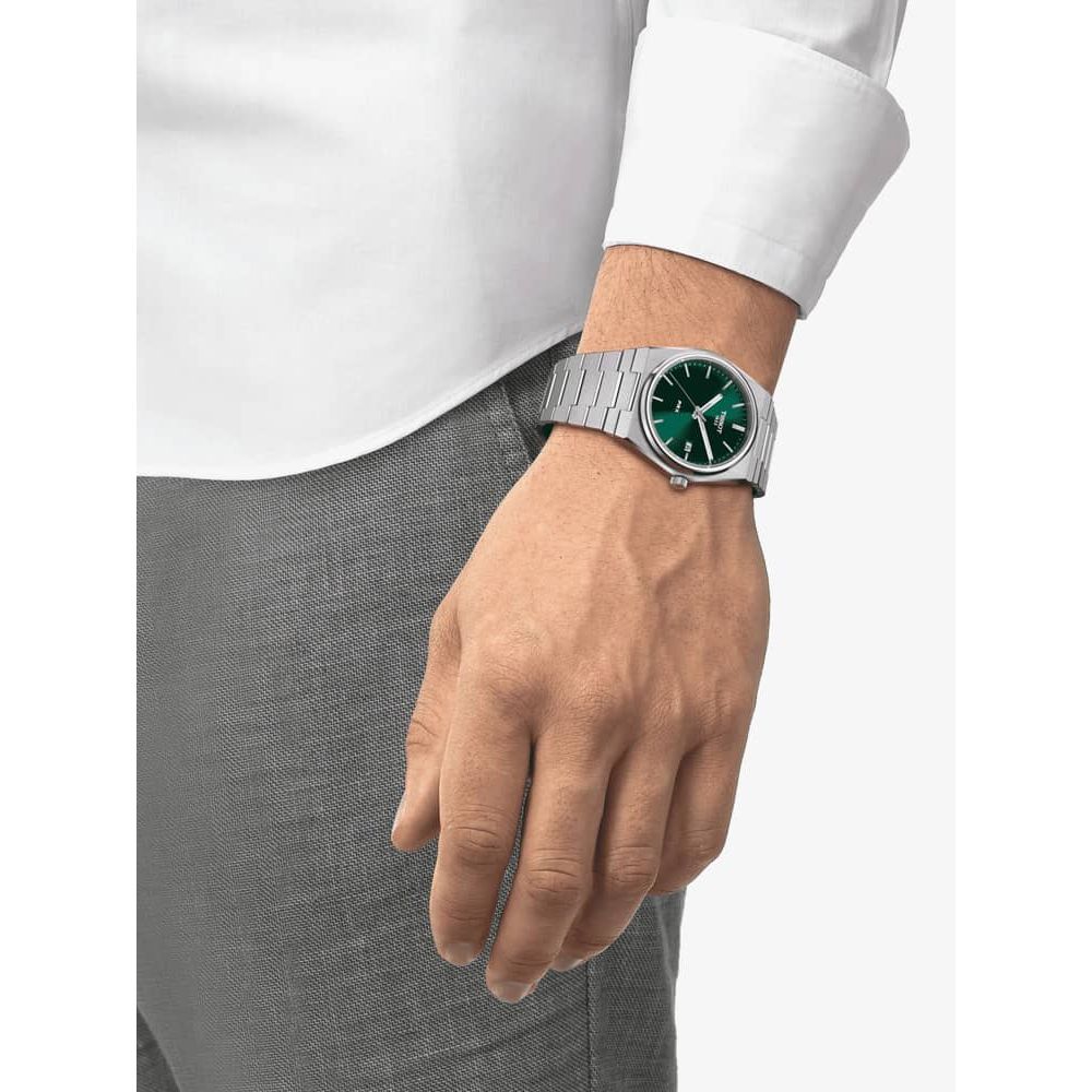 Tissot Mens Watch Prx Green T1374101109100 -korean beauty