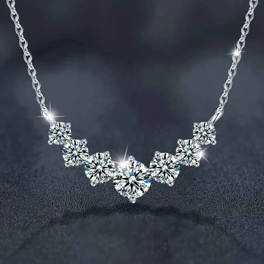 1.7 Carat Moissanite 925 Sterling Silver Necklace