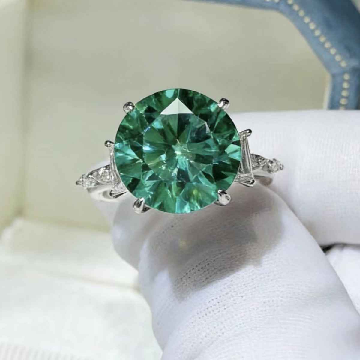 8 Carat Moissanite 925 Sterling Silver Ring