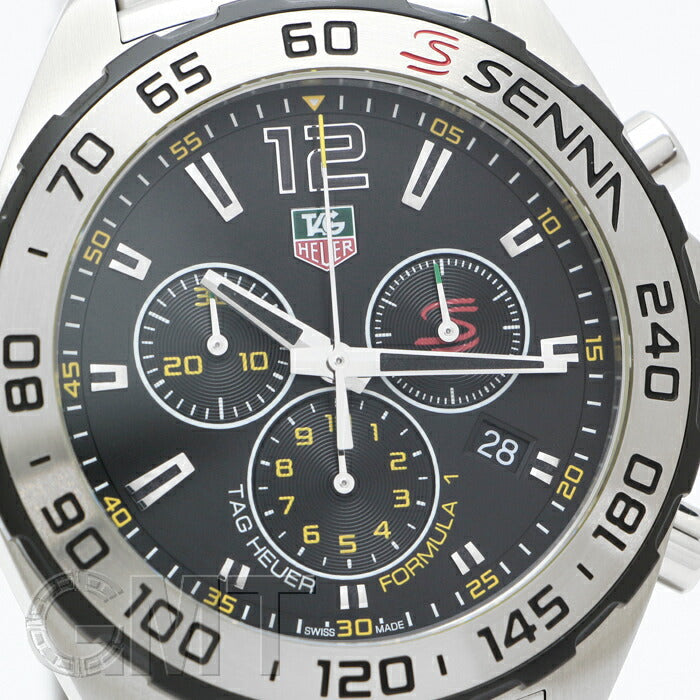 Tag Heuer Formula 1 Senna Limited Edition Chronograph Black Dial Silver Steel Strap Watch For Men Caz1013 Ba0883 -korean beauty