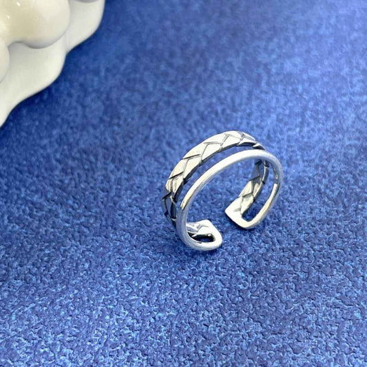 925 Sterling Silver Open Cuff Ring