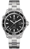 Tag Heuer Aquaracer Caliber 5 Automatic Black Dial Silver Steel Strap Watch For Men Wak2110 Ba0830 -korean beauty