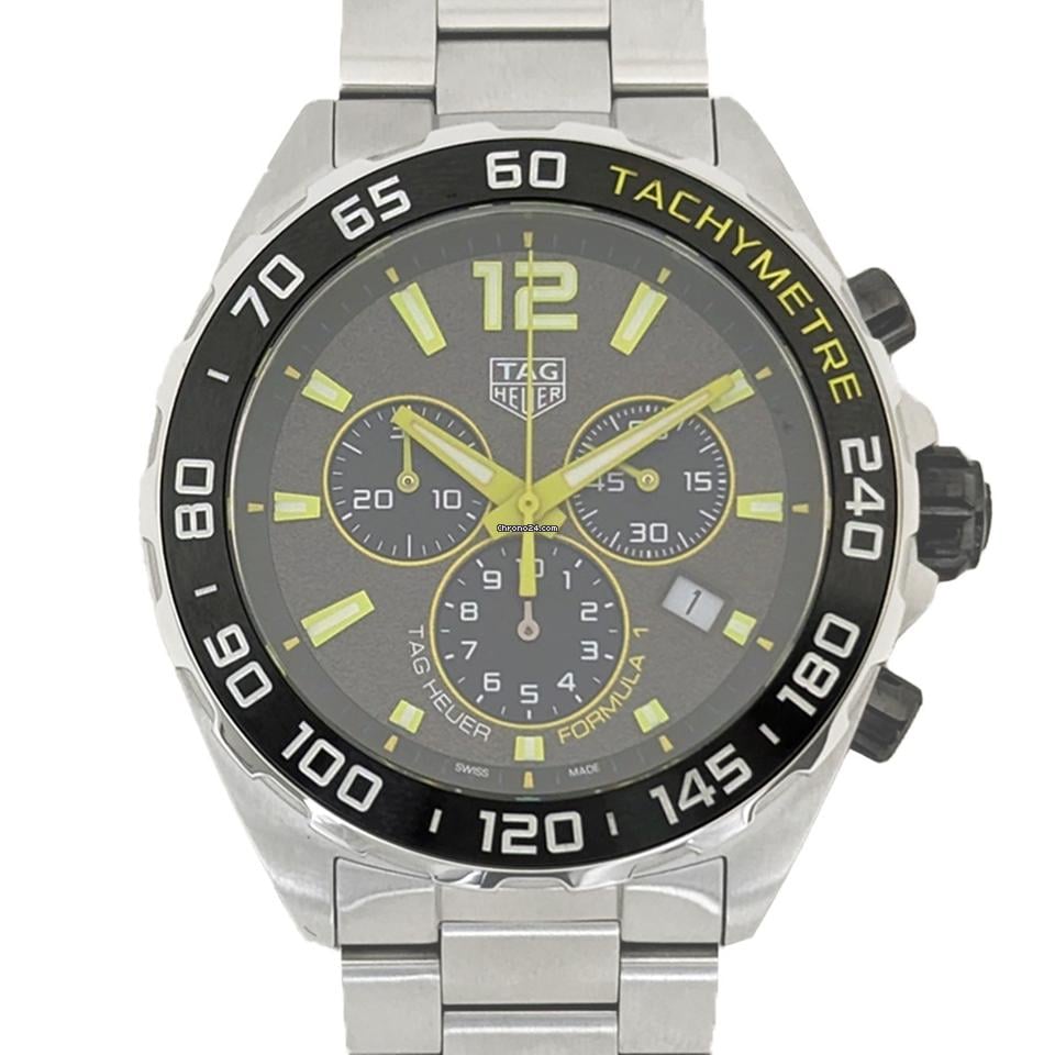 Tag Heuer Formula 1 Chronograph Grey Dial Silver Steel Strap Watch For Men Caz101ag Ba0842 -korean beauty