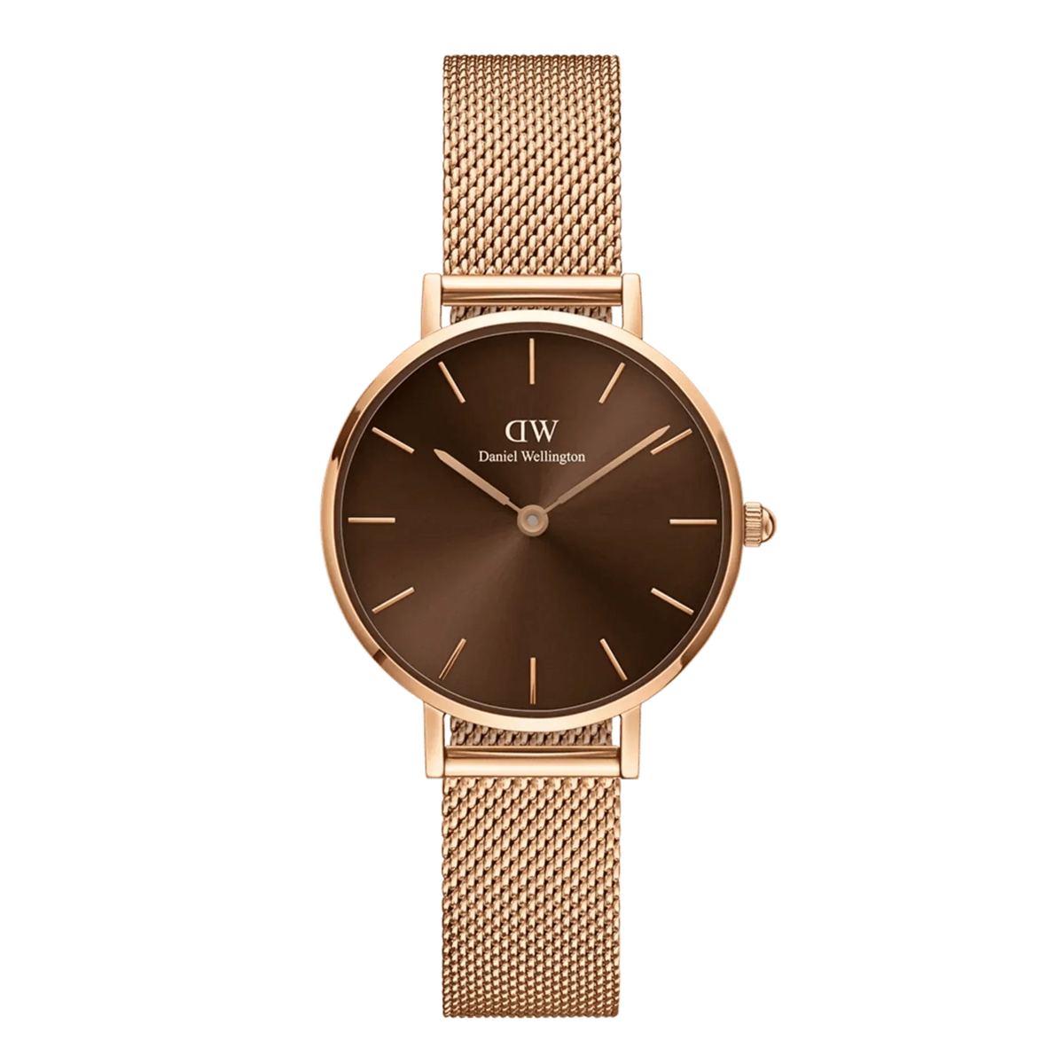 Daniel Wellington Ladies Rose Gold Petite Amber Watch Dw00100477 -korean beauty