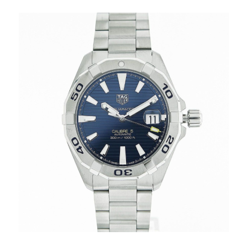 Tag Heuer Aquaracer Automatic Blue Dial Silver Steel Strap Watch For Men Wbd2112 Ba0928 -korean beauty