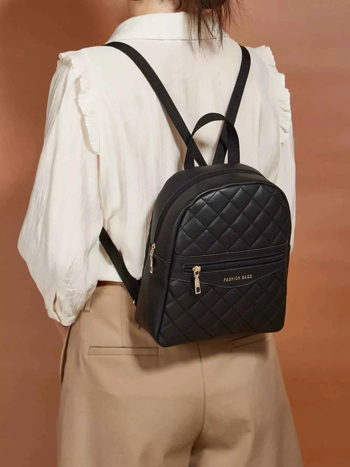 Quilted Lightweight Backpack Bag