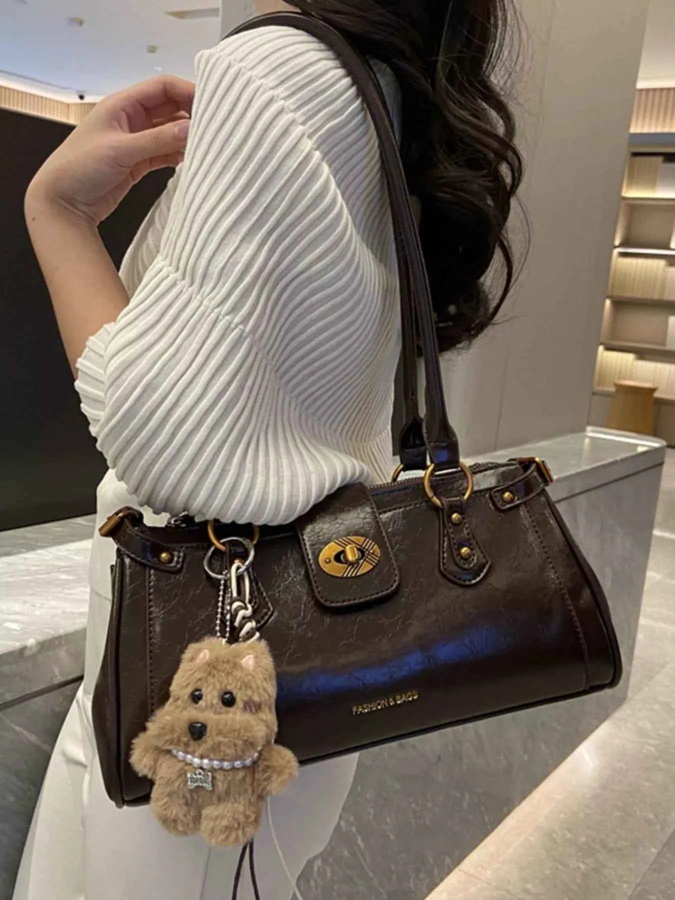 PU Leather Shoulder Bag