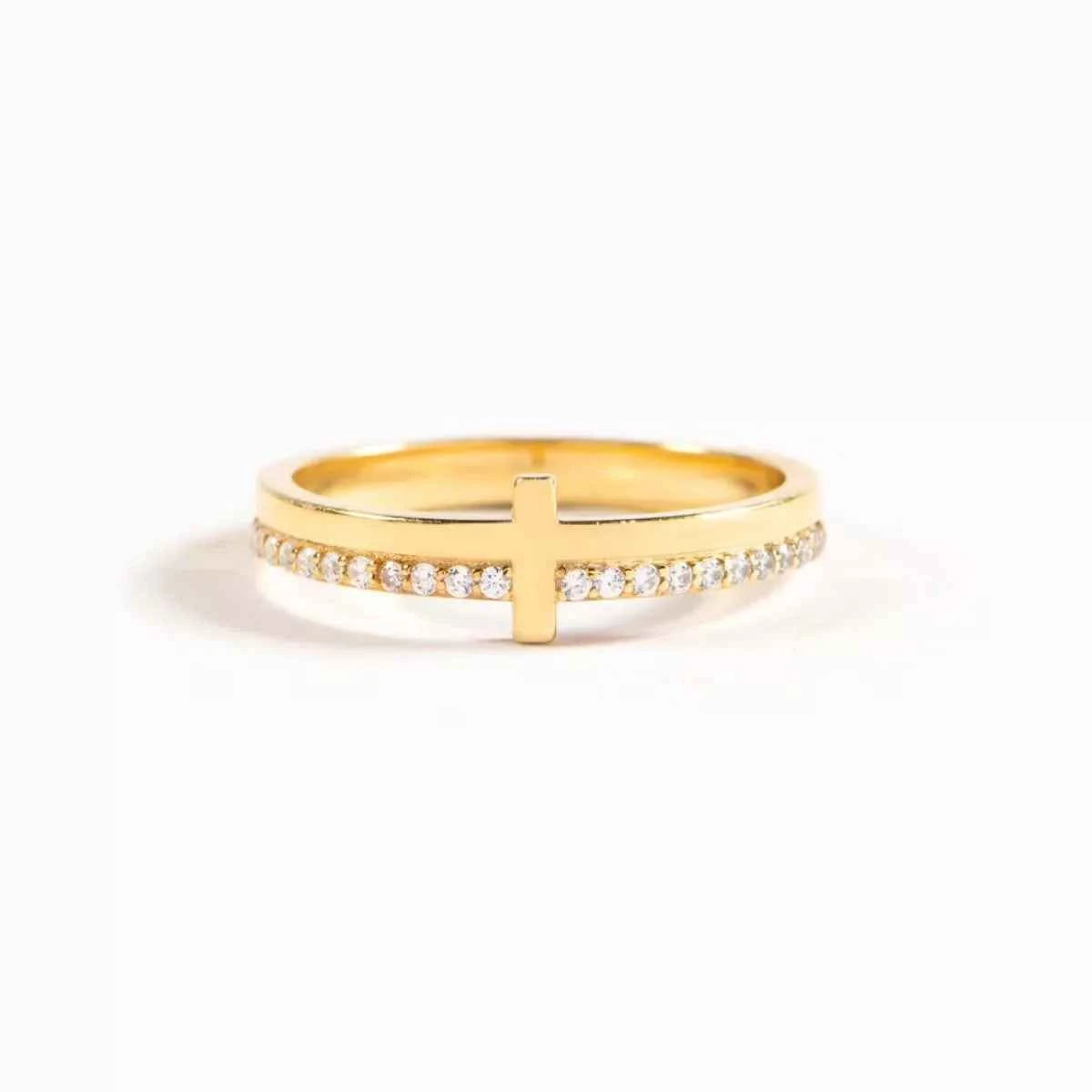 925 Sterling Silver Cross Ring