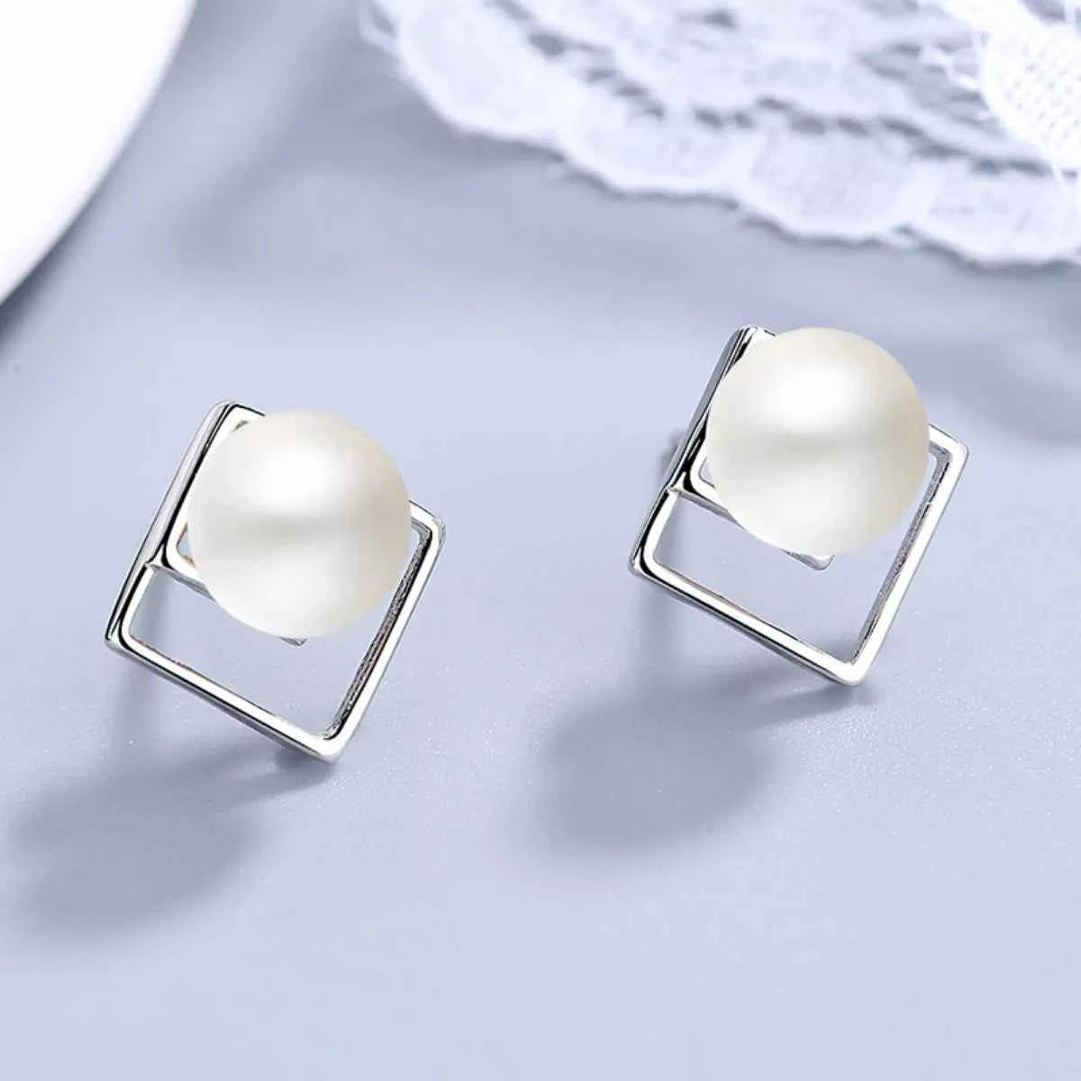 Pearl Stud Earrings