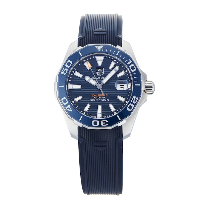 Tag Heuer Aquaracer Blue Dial Watch For Men Way211c Ft6155 -korean beauty
