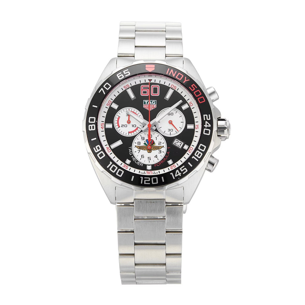 Tag Heuer Formula 1 Quartz Chronograph 43mm Mens Watch Stainless Steel Case Bracelet With Anthracite Dial -korean beauty