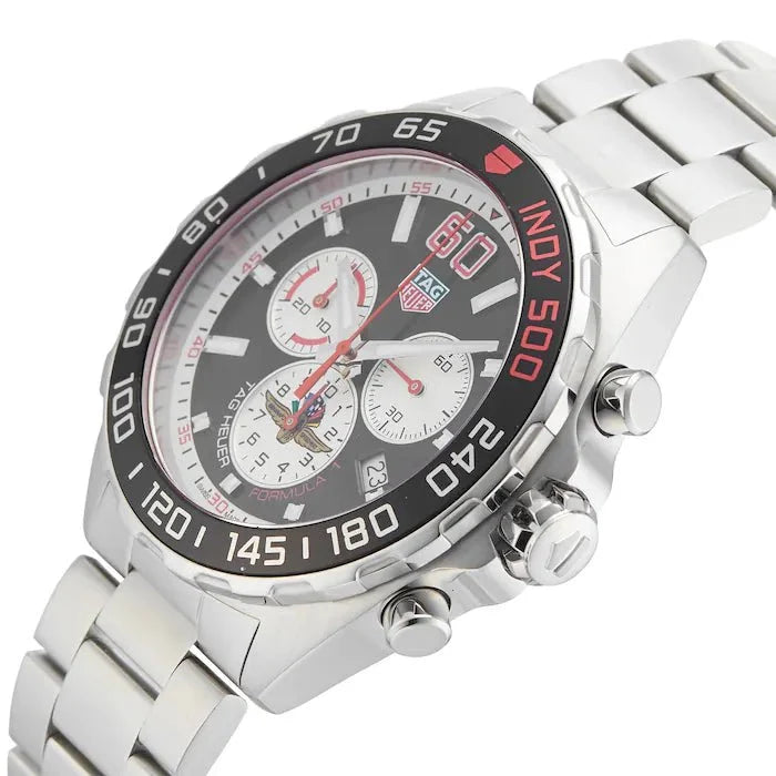Tag Heuer Formula 1 Quartz Chronograph 43mm Mens Watch Stainless Steel Case Bracelet With Anthracite Dial -korean beauty