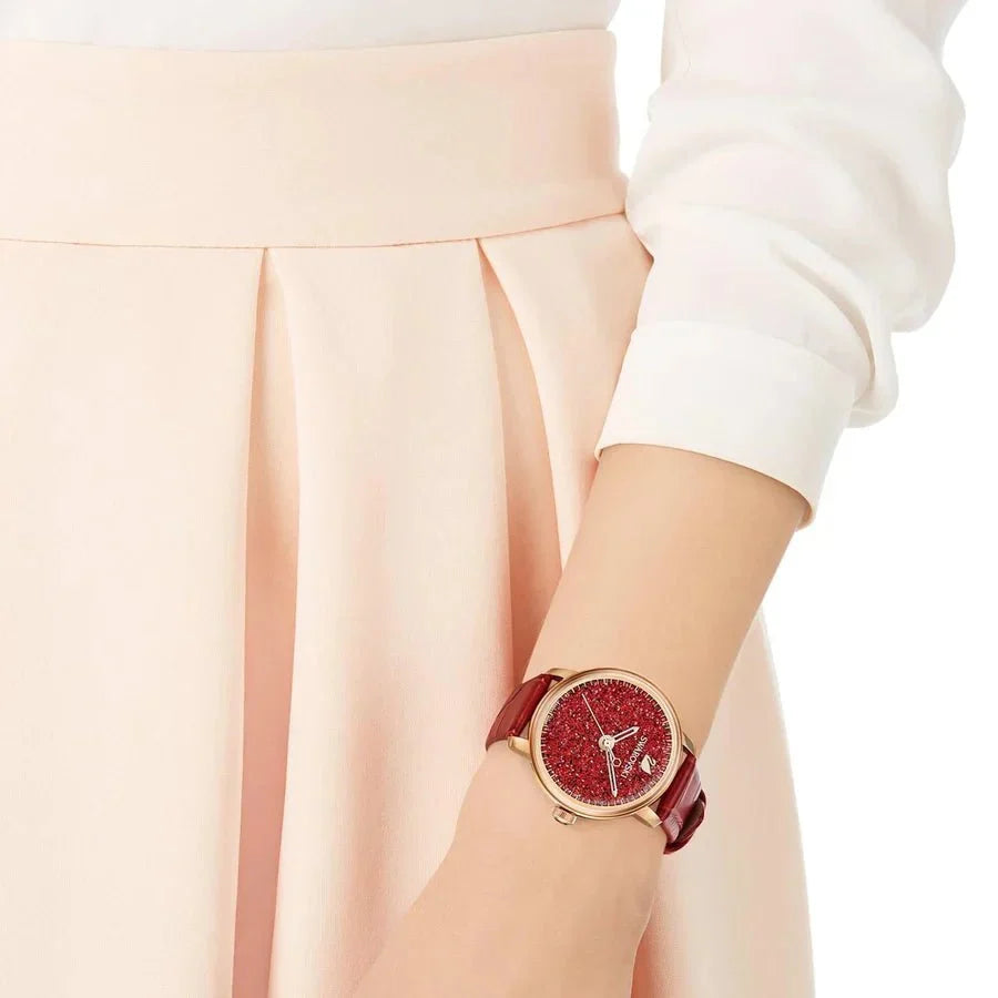 Swarovski Watch Crystalline Hours Red 5295380 -korean beauty