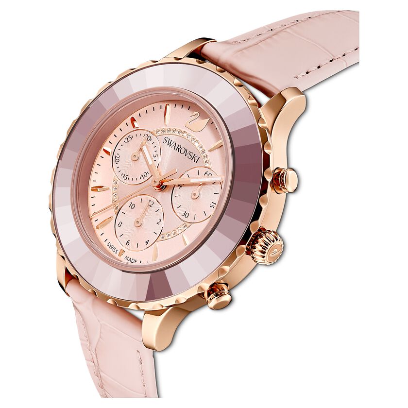 Swarovski Octea Lux 39mm Rose Gold Watch 5452501 -korean beauty
