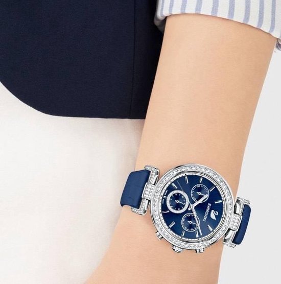 Swarovski Watch Era Chrono Blue 5479239 -korean beauty