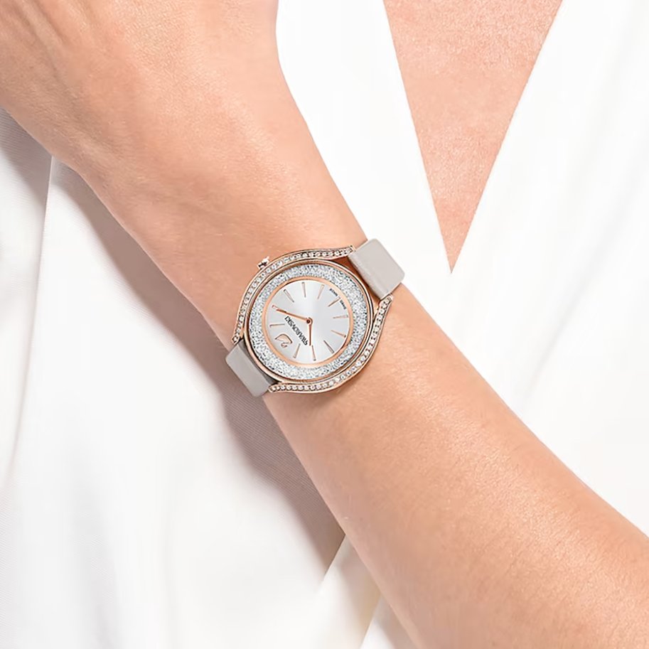 Swarovski Watch Crystalline Aura Rose Gold 5519450 -korean beauty