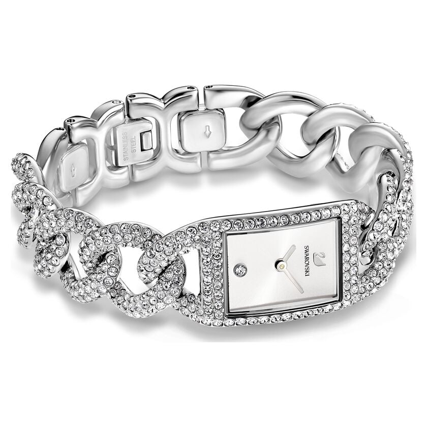 Swarovski Cocktail Crystal Silver Ladies Watch 5547617 -korean beauty