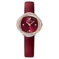 Swarovski Crystal Flower Ladies Red Watch 5552780 -korean beauty